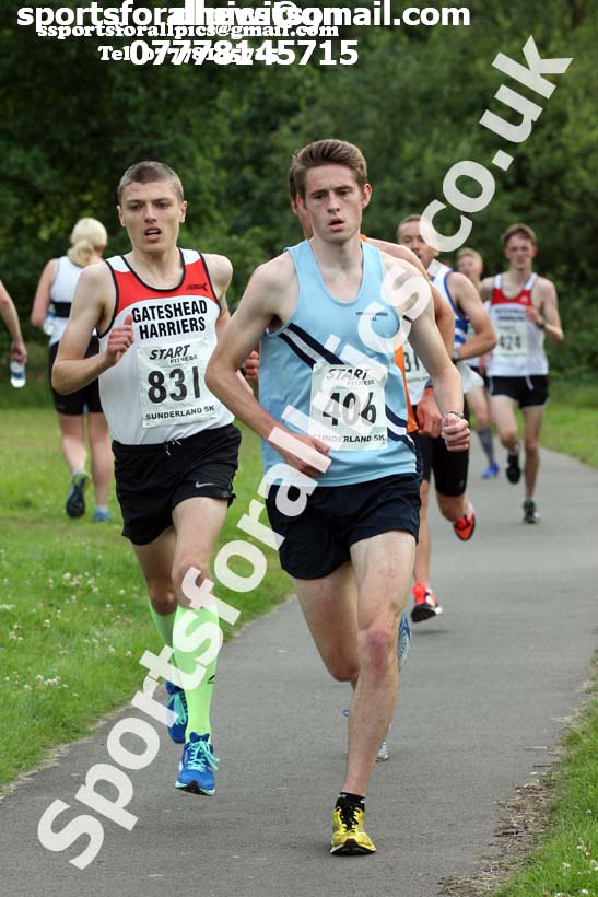 Mens Sunderland 5k Road Race (Northern and North Eastern Champs). Photo: David T. Hewitson/Sports for All Pics